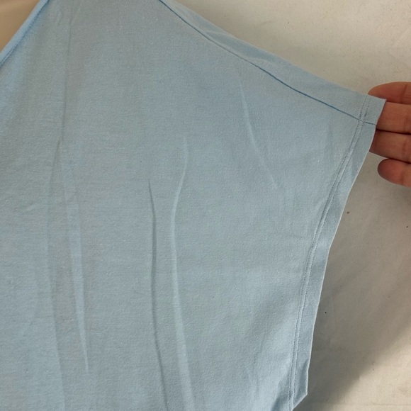 Victoria’s Secret Light Blue Crisscross Back Short Sleeve Sleep Shirt | NWT | L - Picture 7 of 9